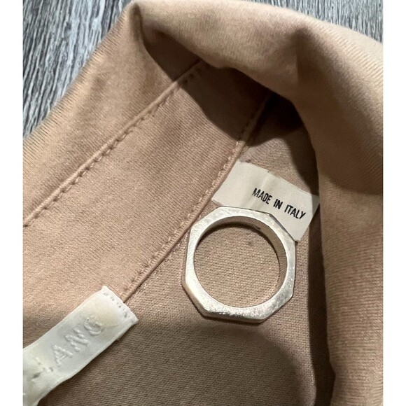 Helmut Lang Polo Shirt Made In Italy Beige Cotton L - Picture 4 of 11